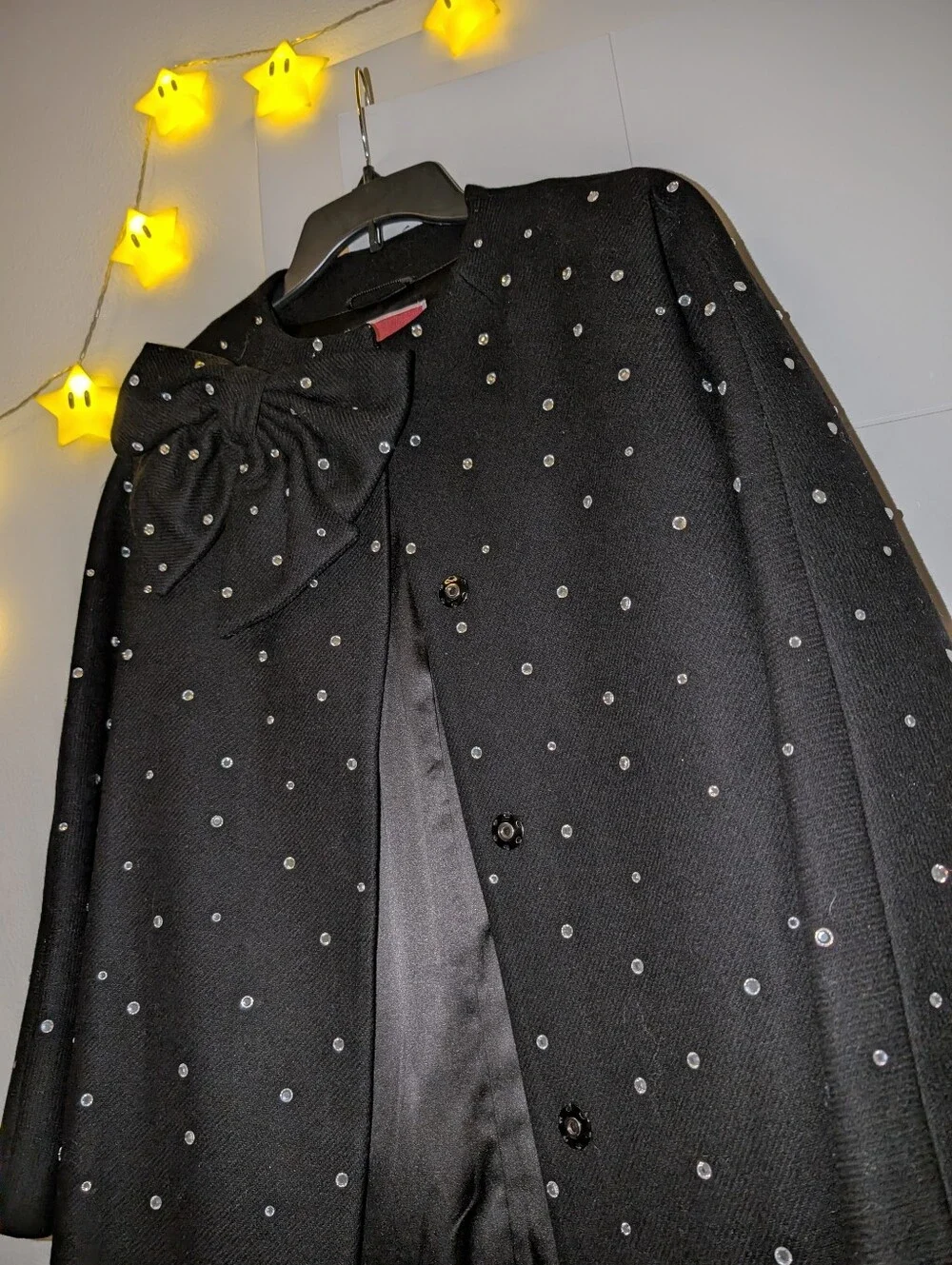 Kate Spade Dorothy Bow Rhinestone Coat